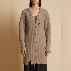 Khaite Rory Distressed Cardigan Sweater
